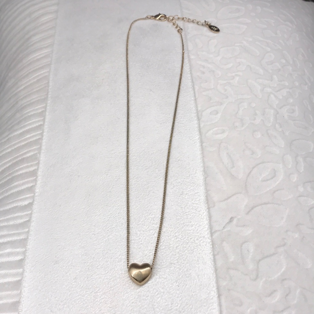 Accessorize Gold Heart Necklace